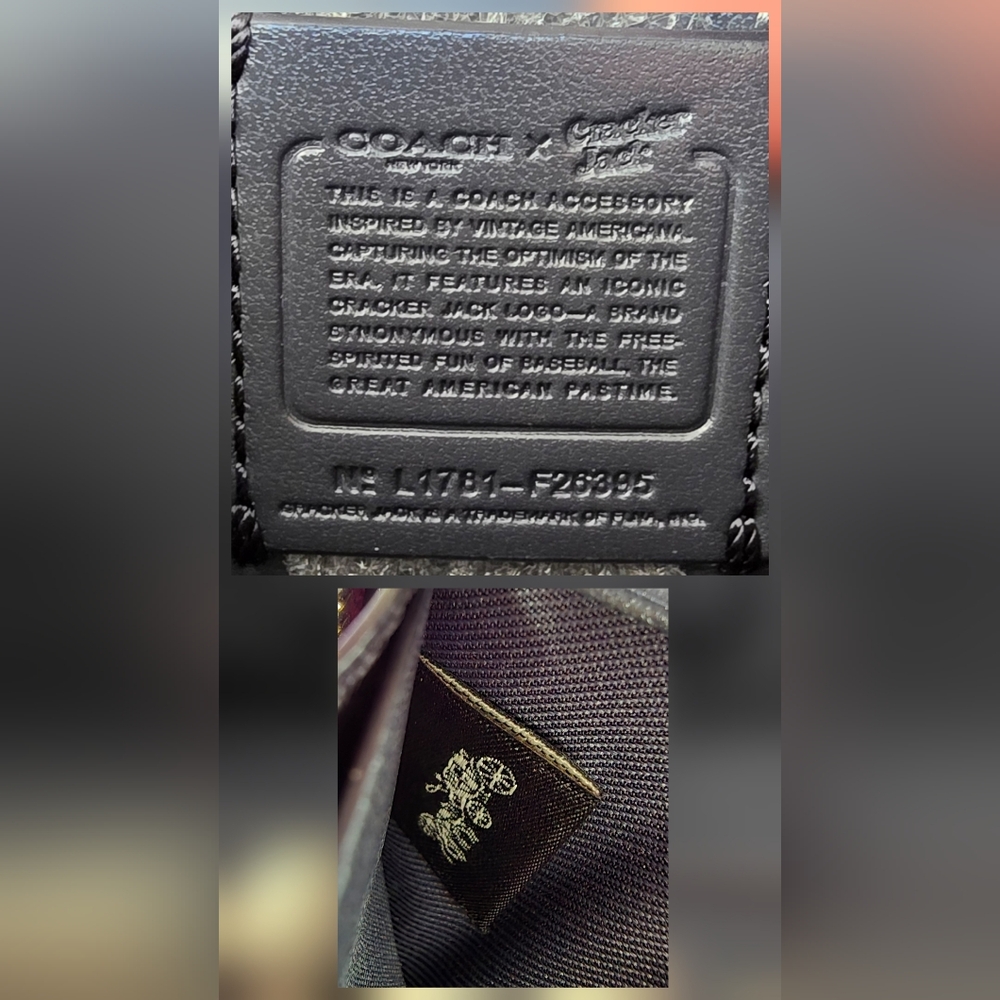 Coach Cracker Jack zip-around coin case wallet F26395 limited edition NWOT - Picture 4 of 8